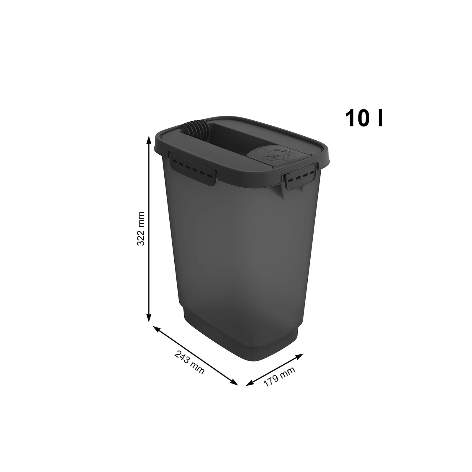 Pojemnik na karmę żwirek 10 L /4 kg CODY cappuccino - Image 15