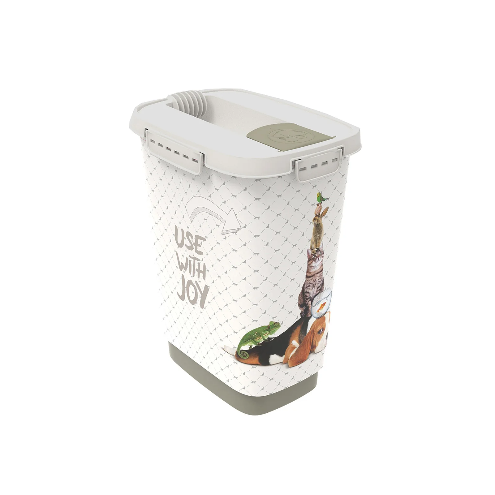 Pojemnik na karmę żwirek 10 L /4 kg CODY cappuccino - Image 3