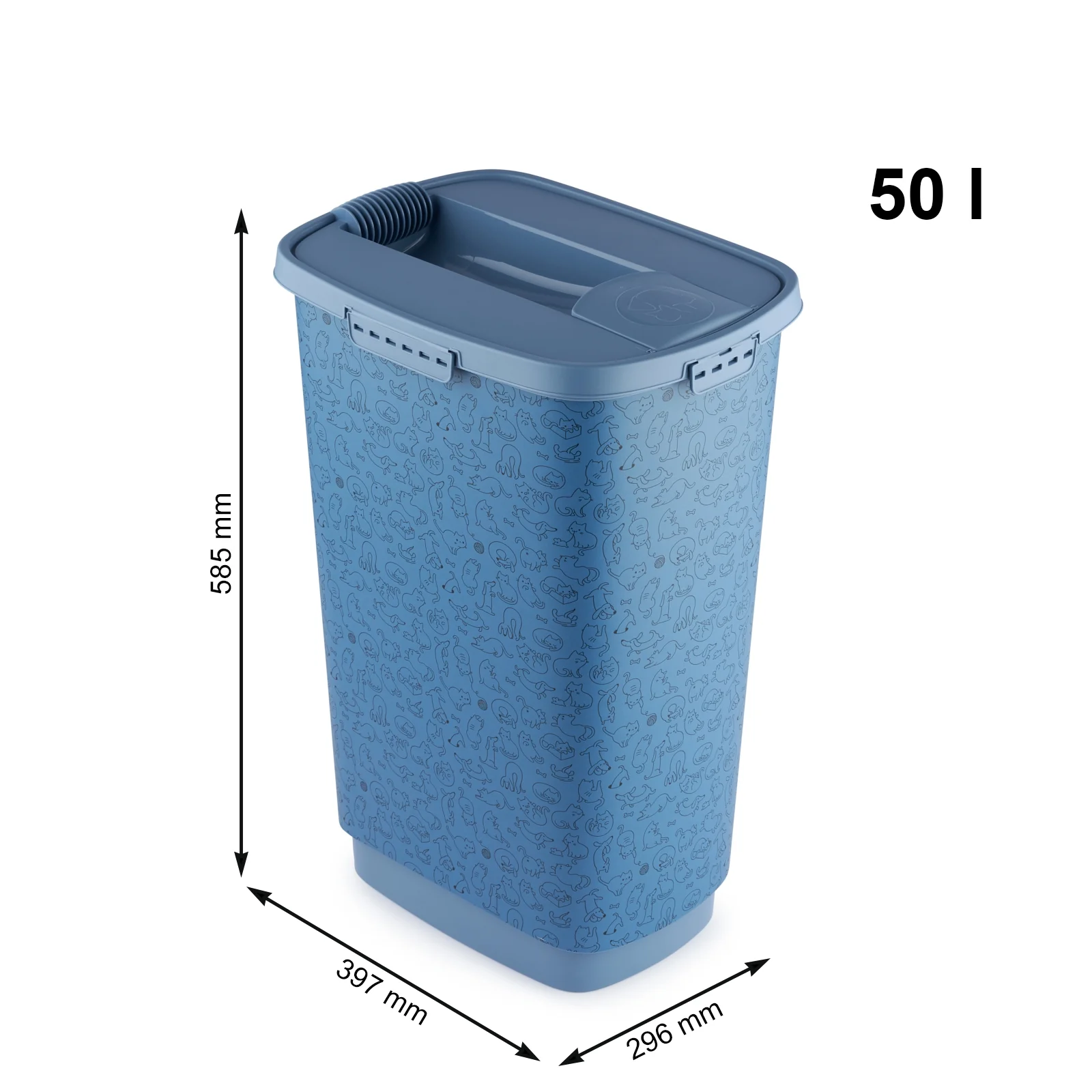 Pojemnik na karmę z dozownikiem 50 L /22 kg CODY - Image 12