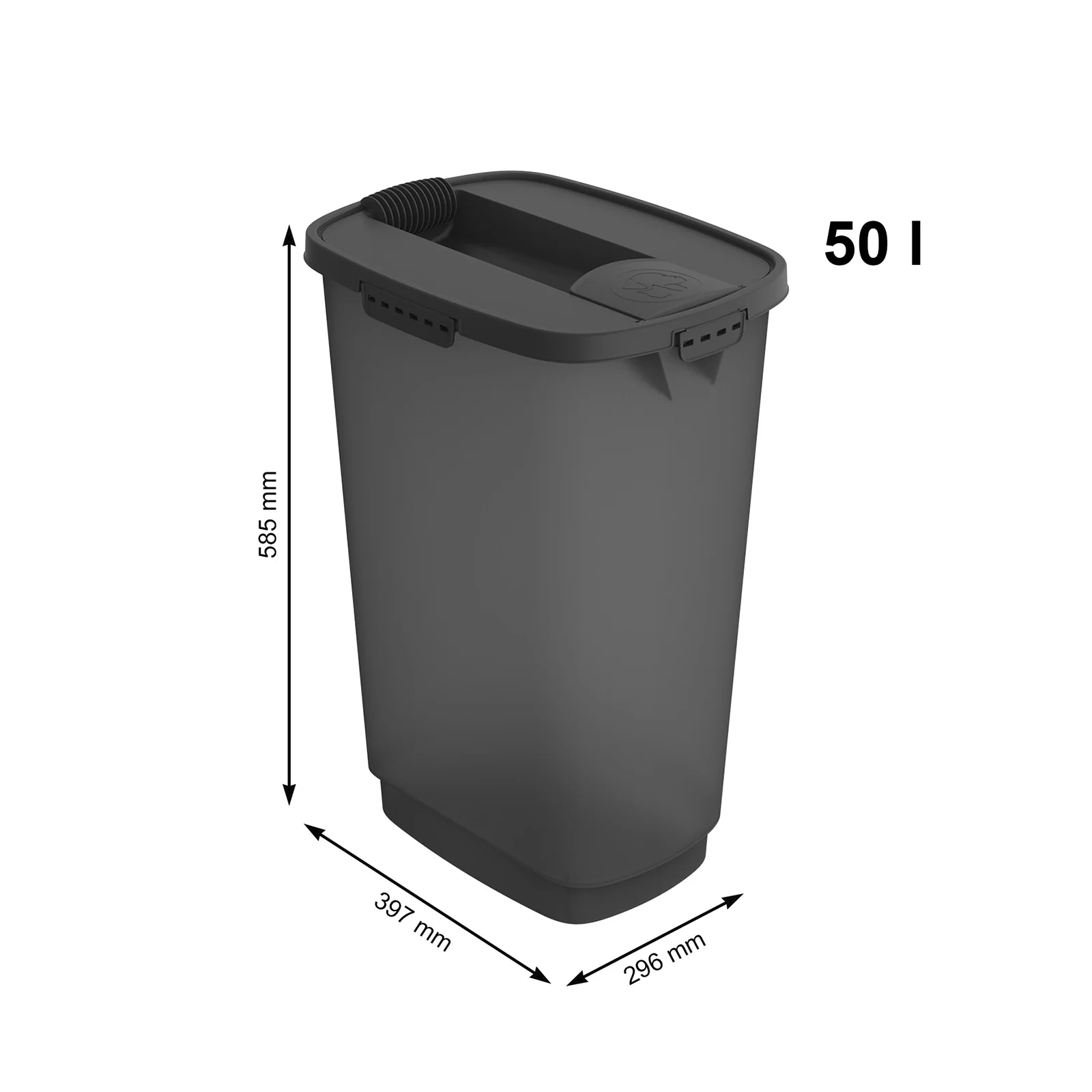 Pojemnik na karmę z dozownikiem 50 L /22 kg CODY - Image 14