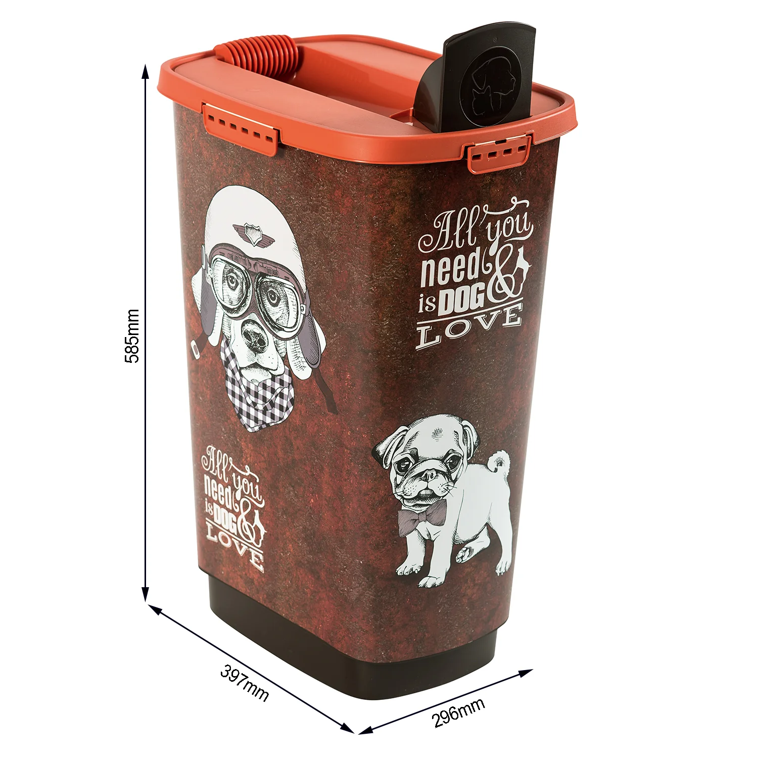 Pojemnik na karmę z dozownikiem 50 L /22 kg CODY - Image 16