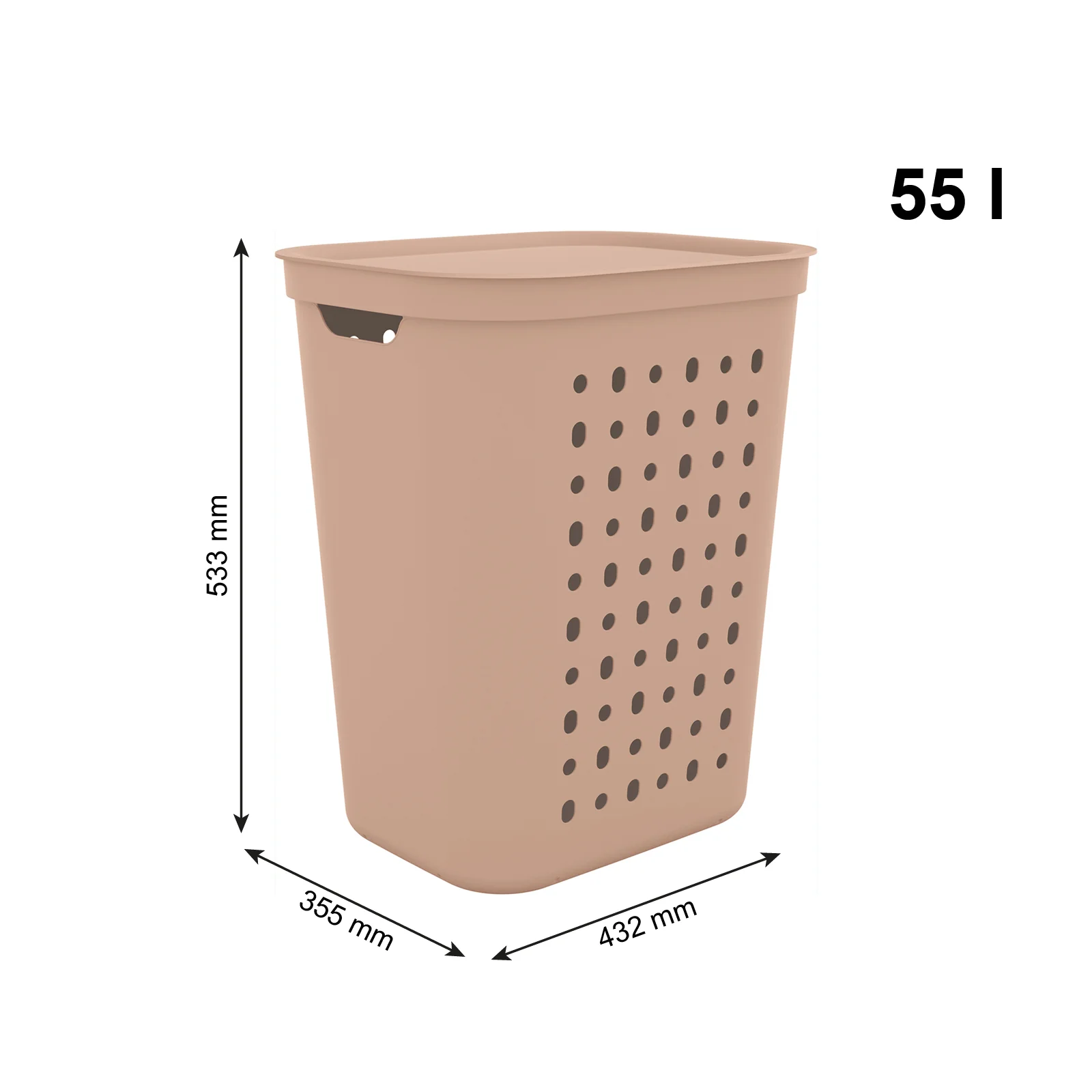 JONA | Kosz na pranie 55 l niebieski - Image 21