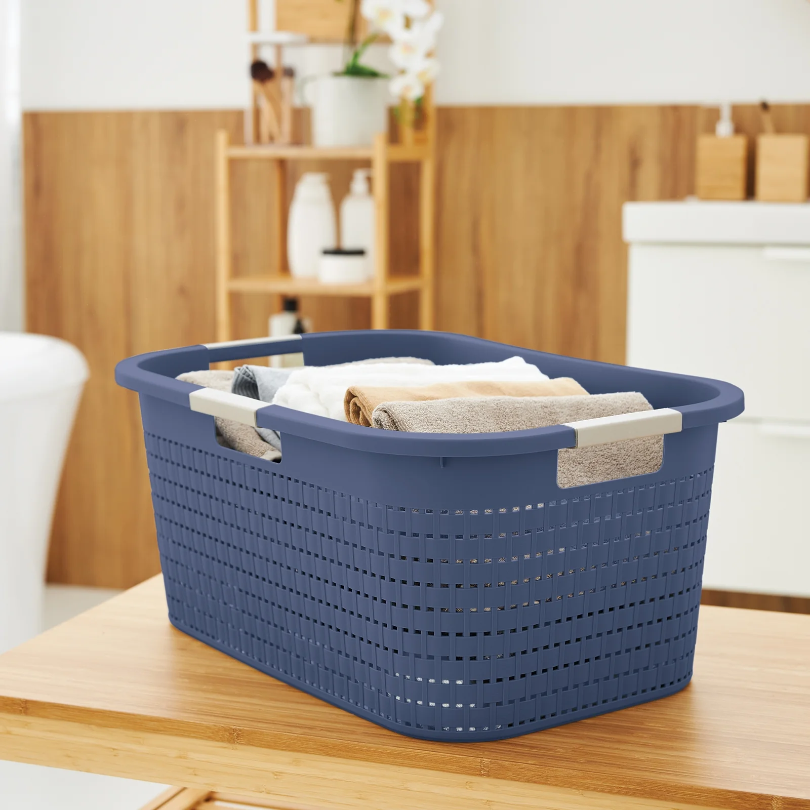 Rotho Kosz Na Pranie Clean Country 40 L, Cappuccino - Image 22