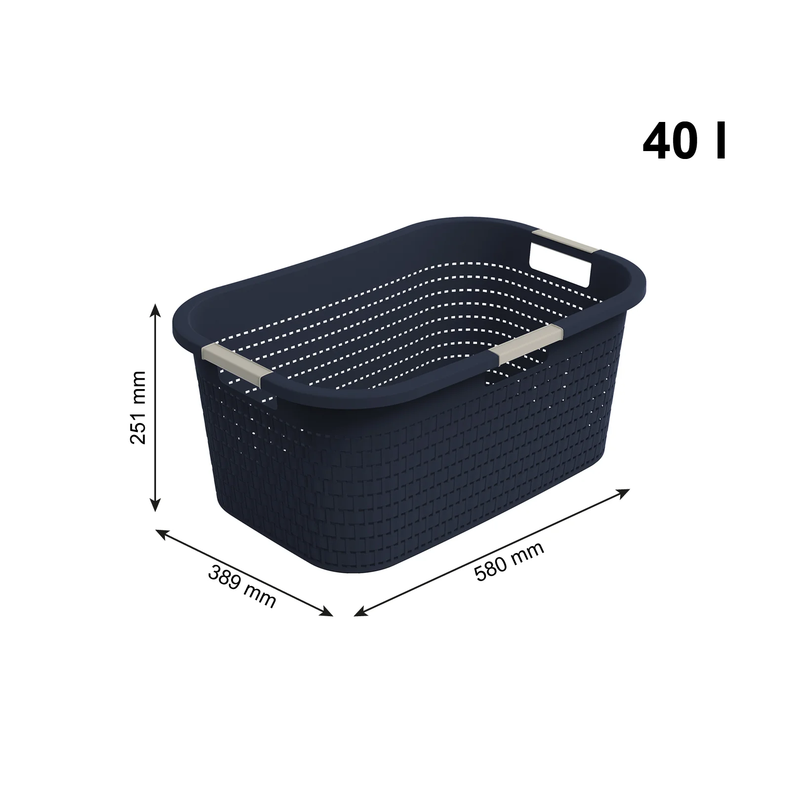 Rotho Kosz Na Pranie Clean Country 40 L, Cappuccino - Image 51