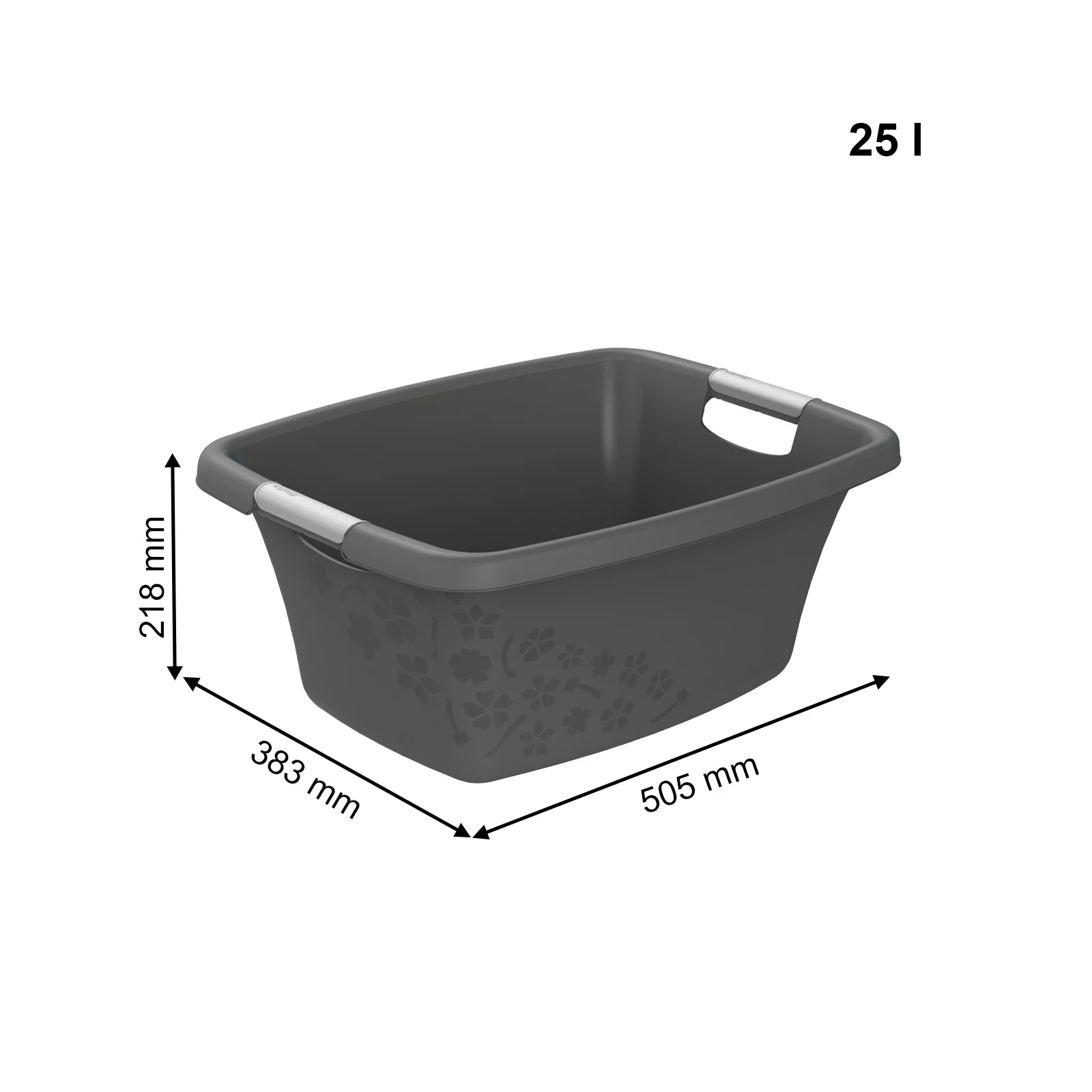 Kosz na pranie bieliznę do magla FLOWERS 25L - Image 12
