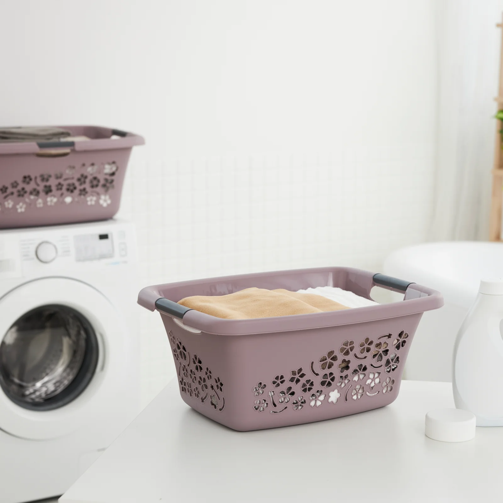 Kosz na pranie bieliznę do magla FLOWERS 25L - Image 28