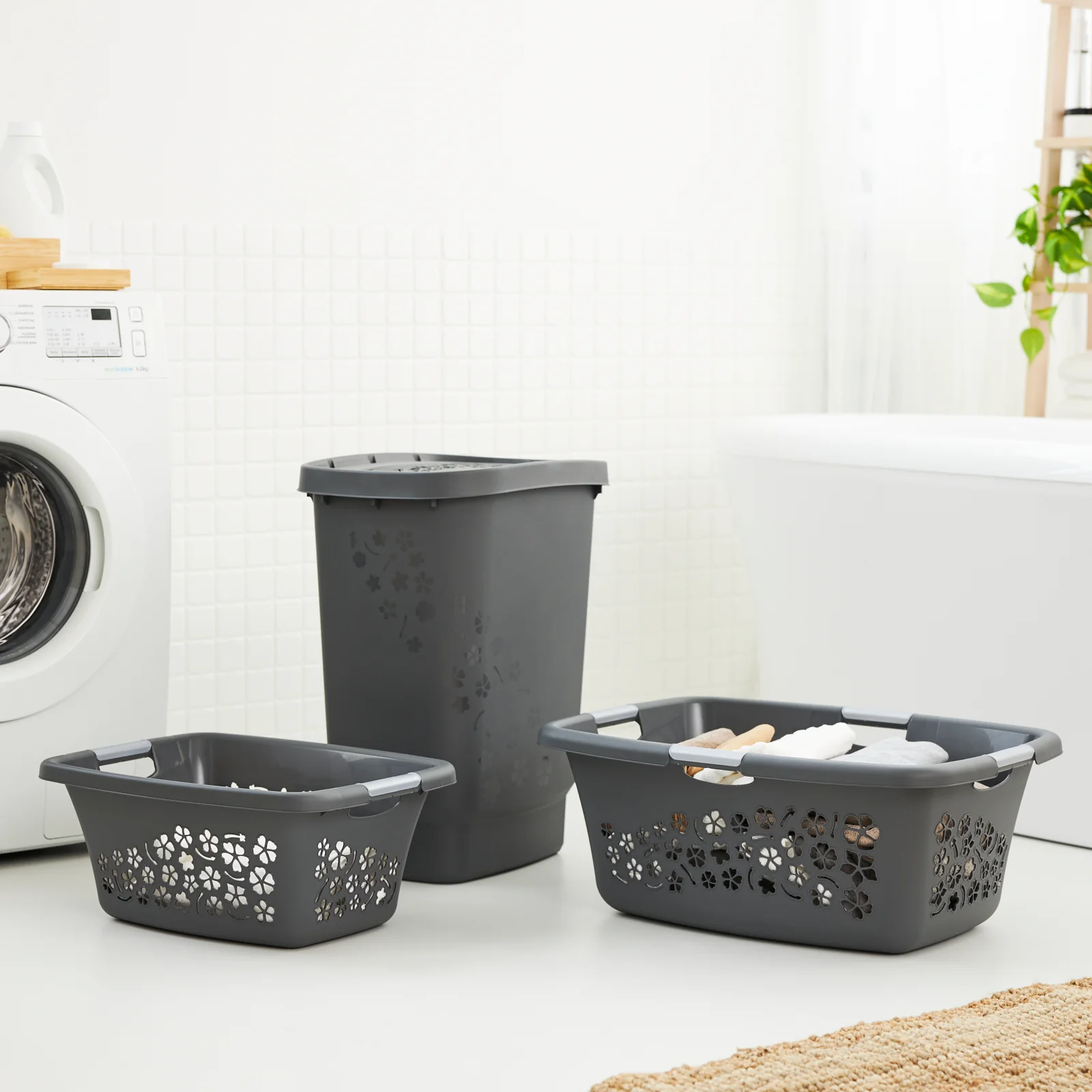 Kosz na pranie bieliznę do magla FLOWERS 25L - Image 35