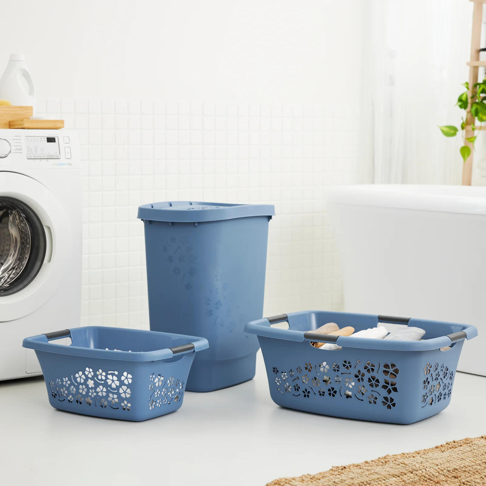 Kosz na pranie bieliznę do magla FLOWERS 25L - Image 37