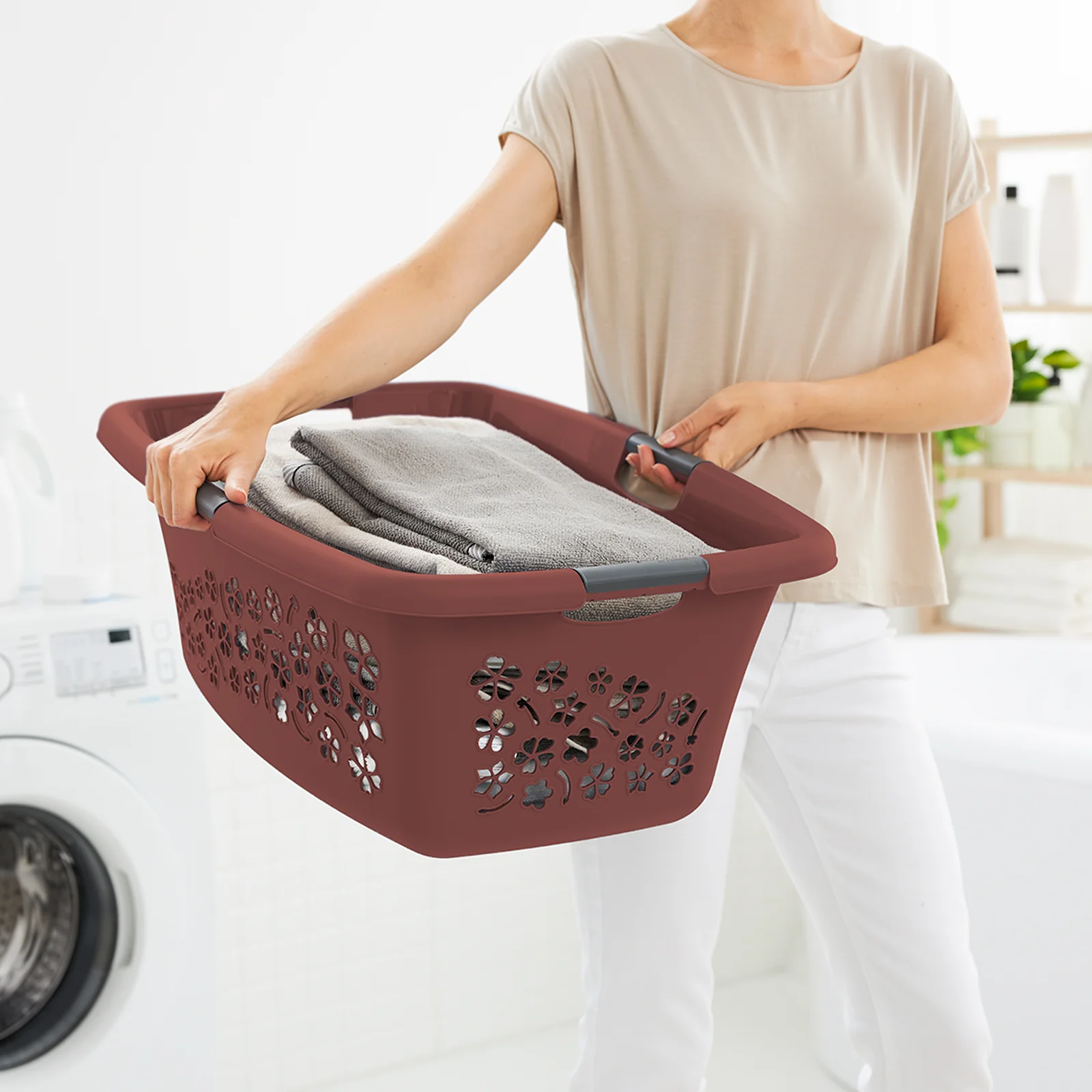 Kosz na pranie bieliznę do magla FLOWERS 25L - Image 39