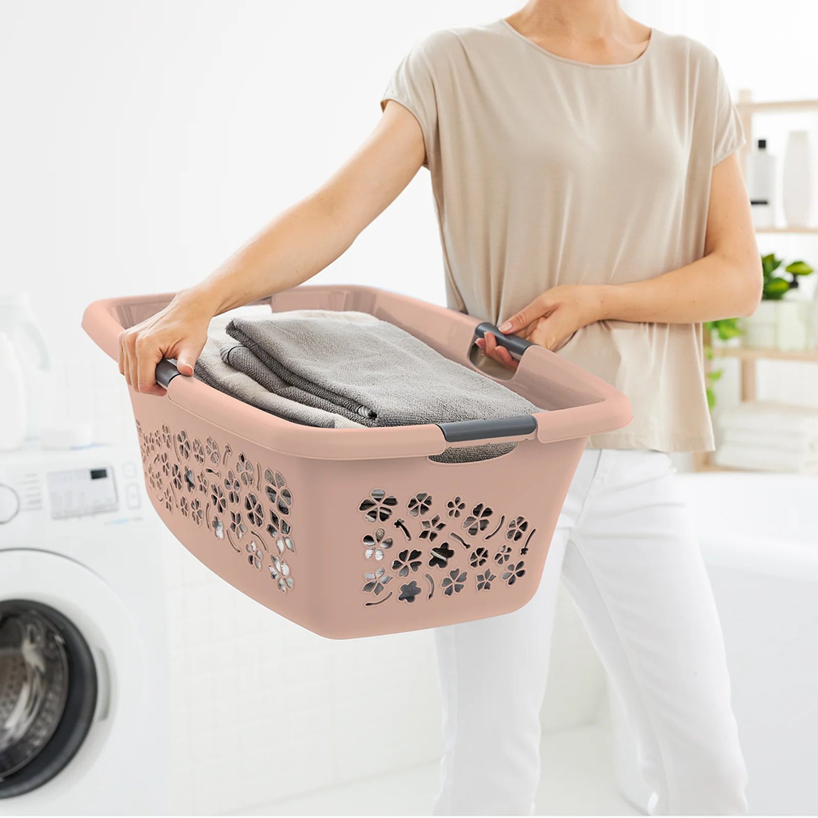 Kosz na pranie bieliznę do magla FLOWERS 25L - Image 40