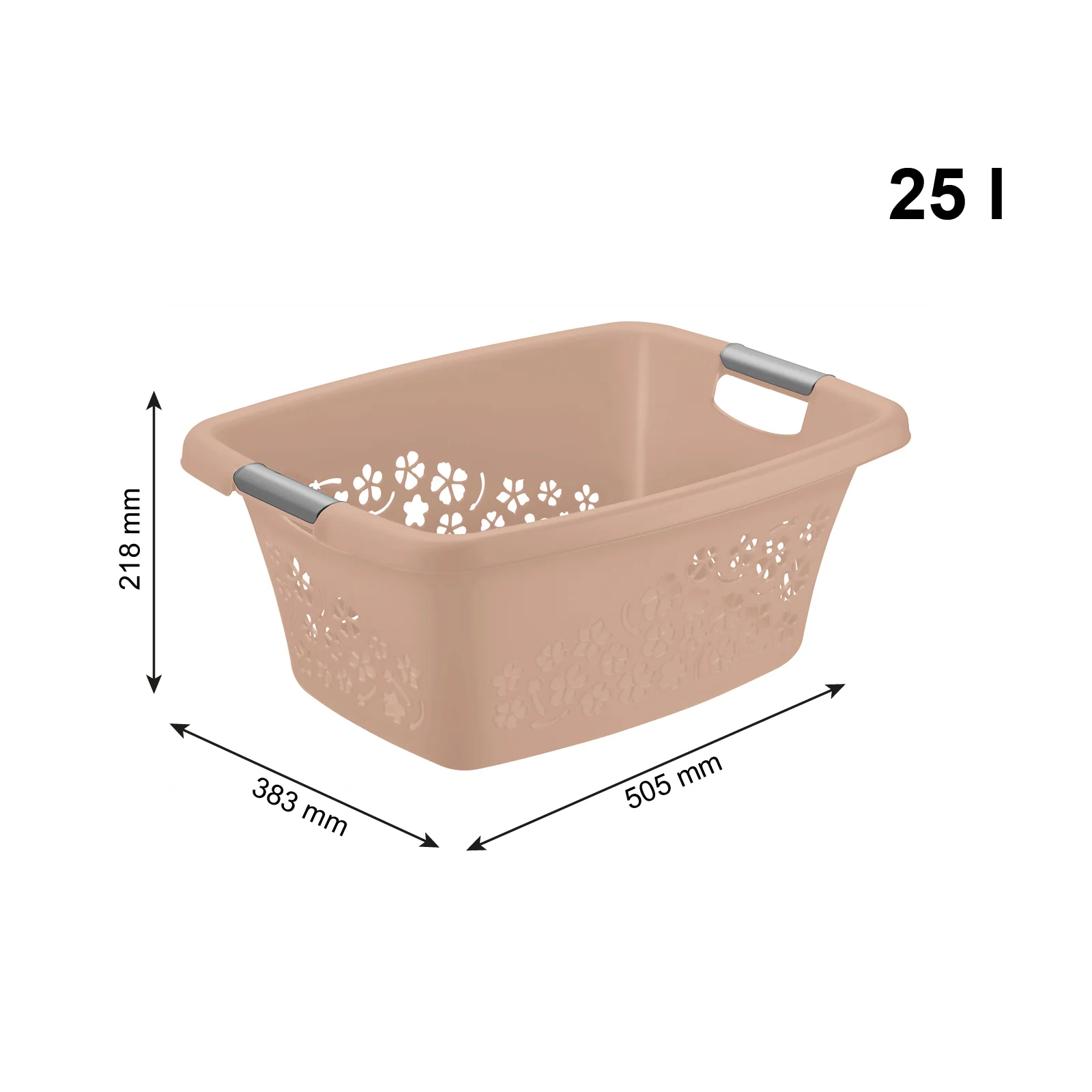 Kosz na pranie bieliznę do magla FLOWERS 25L - Image 43