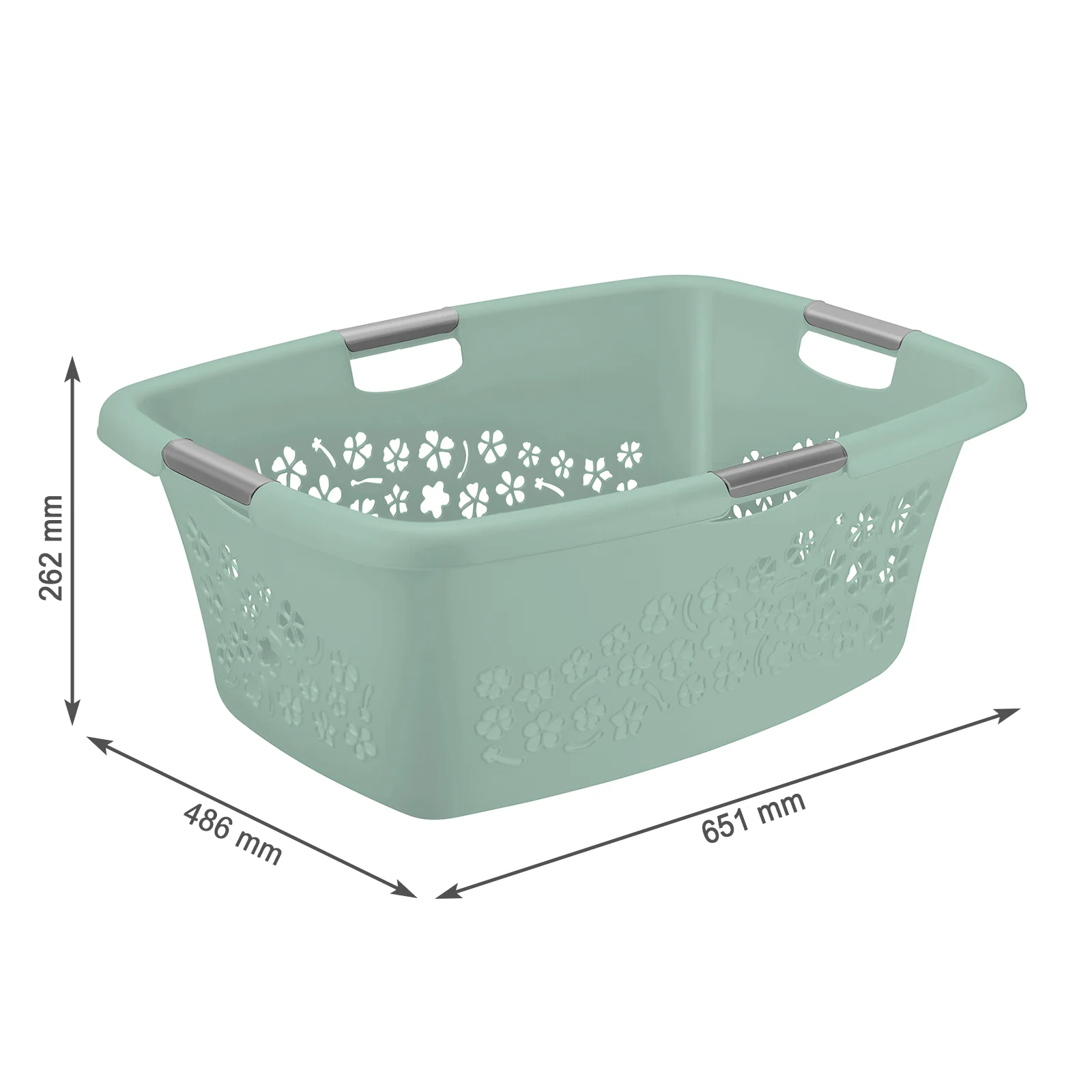Kosz na pranie bieliznę do magla FLOWERS 50L - Image 17