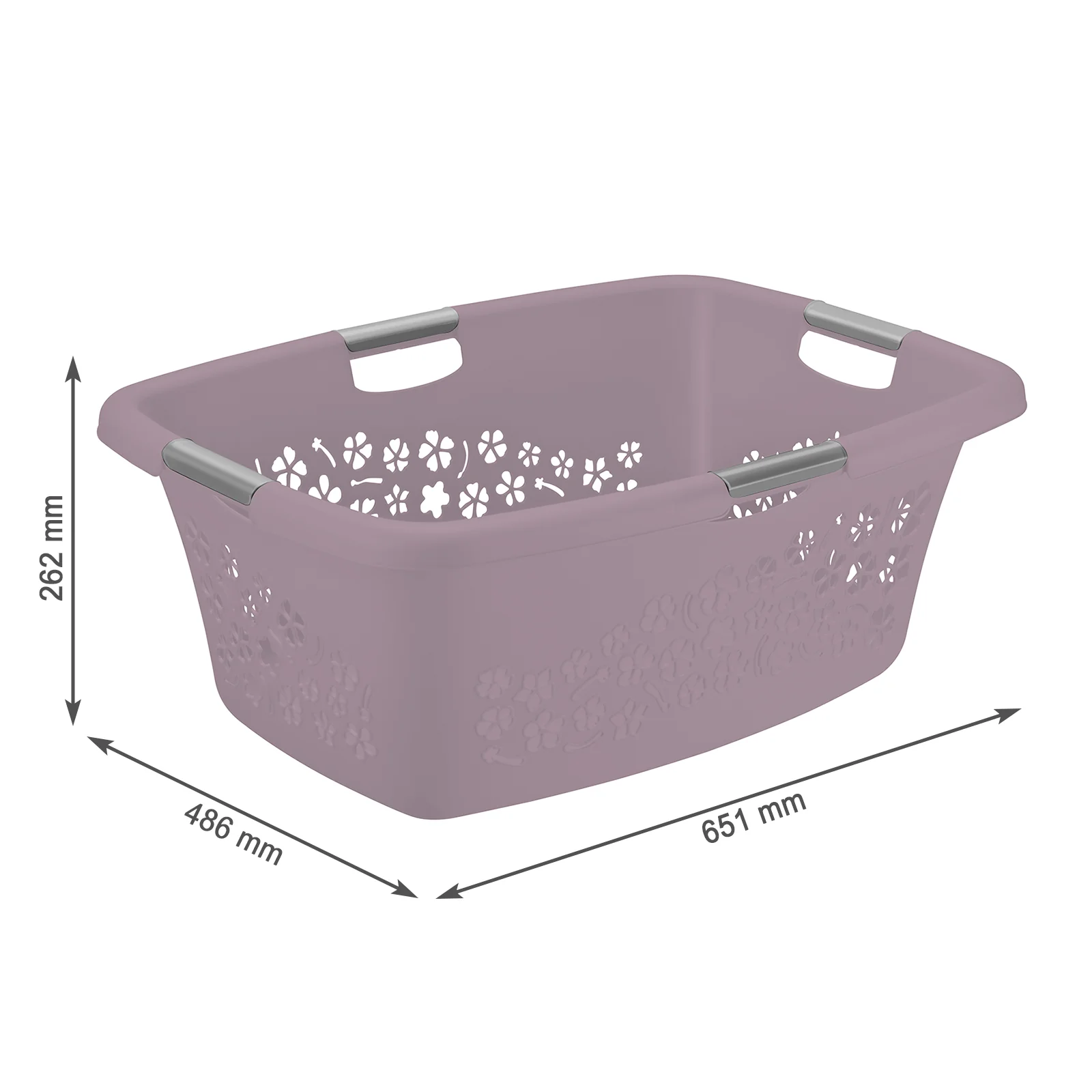 Kosz na pranie bieliznę do magla FLOWERS 50L - Image 18
