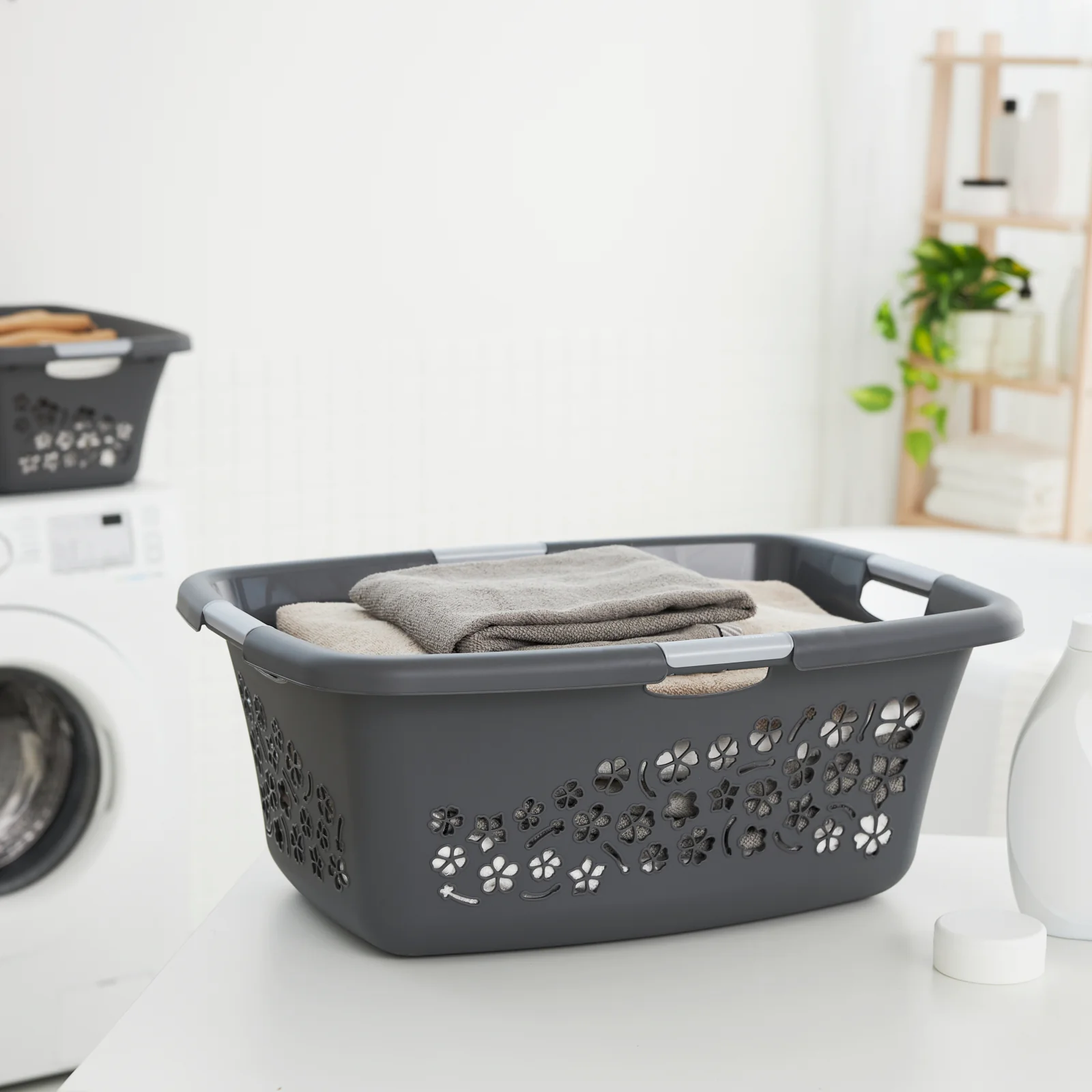 Kosz na pranie bieliznę do magla FLOWERS 50L - Image 27