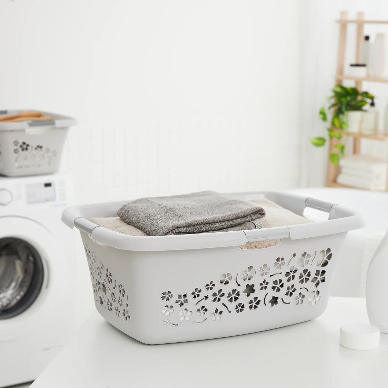 Kosz na pranie bieliznę do magla FLOWERS 50L - Image 28