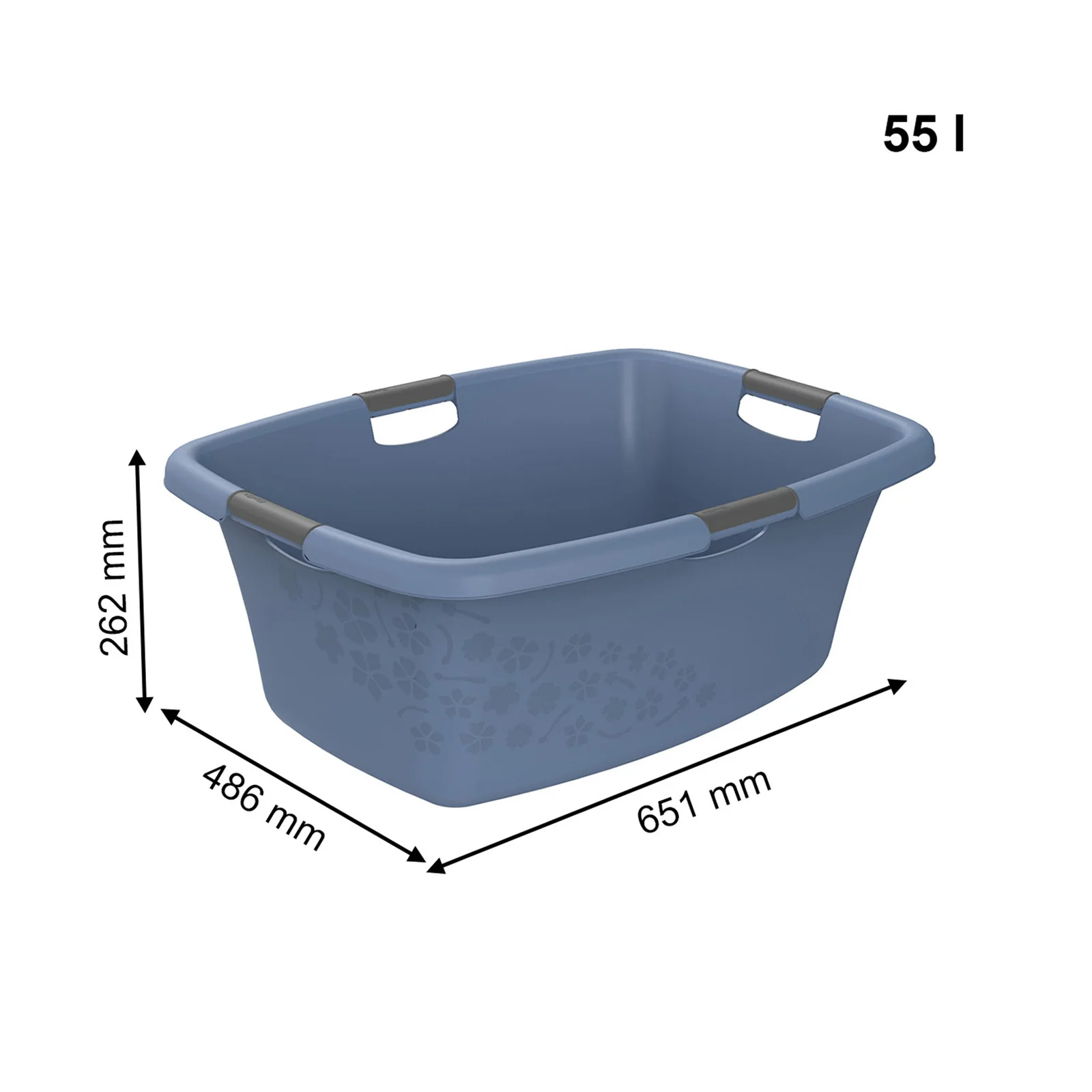 Kosz na pranie bieliznę do magla  FLOWERS 50L - Image 7