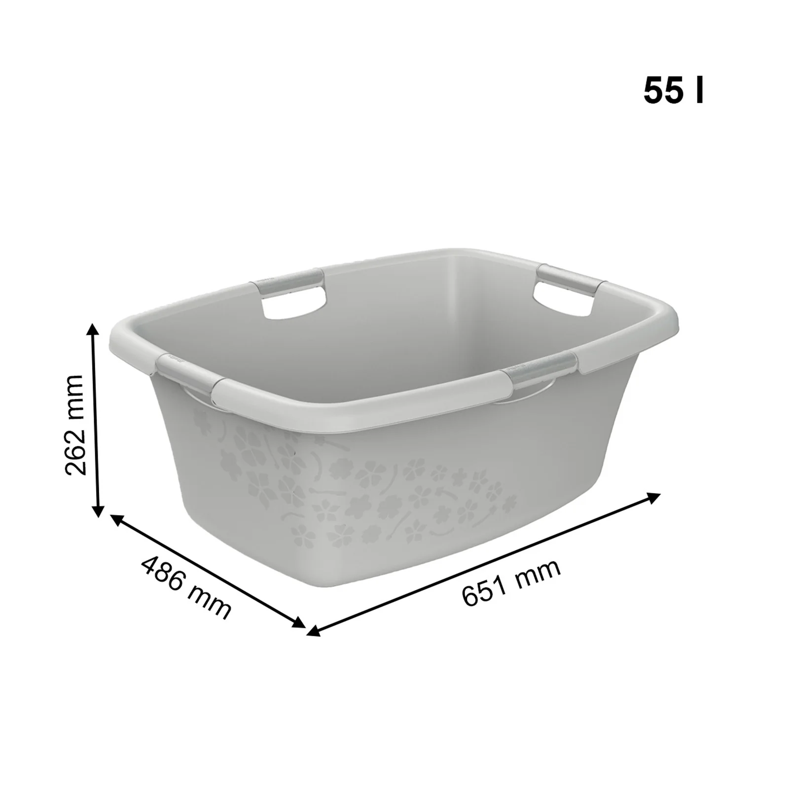 Kosz na pranie bieliznę do magla  FLOWERS 50L - Image 8