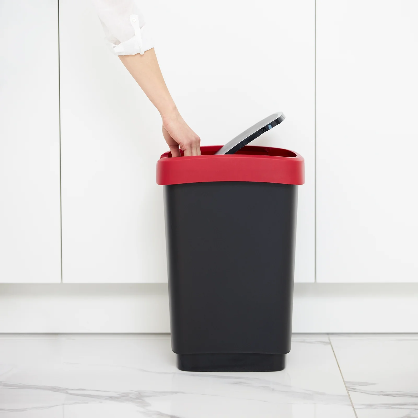 Kosz na śmieci z uchylną pokrywą 25 L TWIST - Image 14