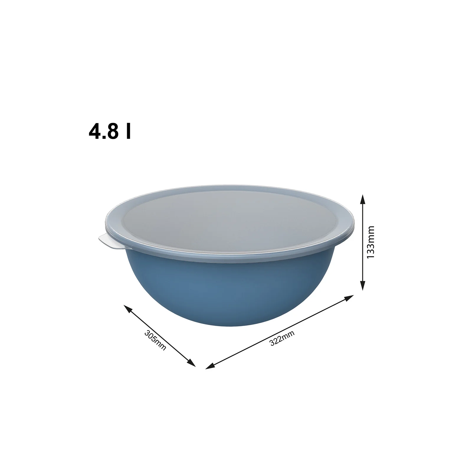 Miska 4,8 L z pokrywką CARUBA - Image 7