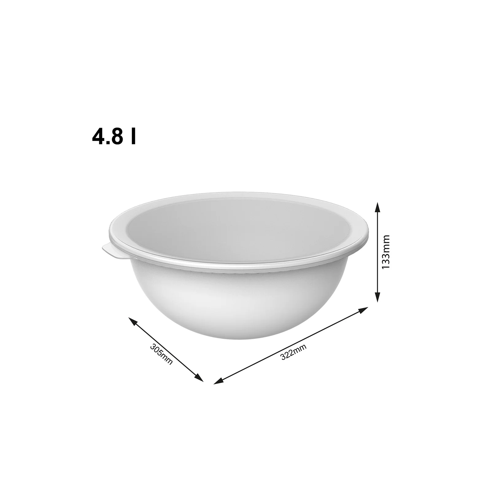Miska 4,8 L z pokrywką CARUBA - Image 8