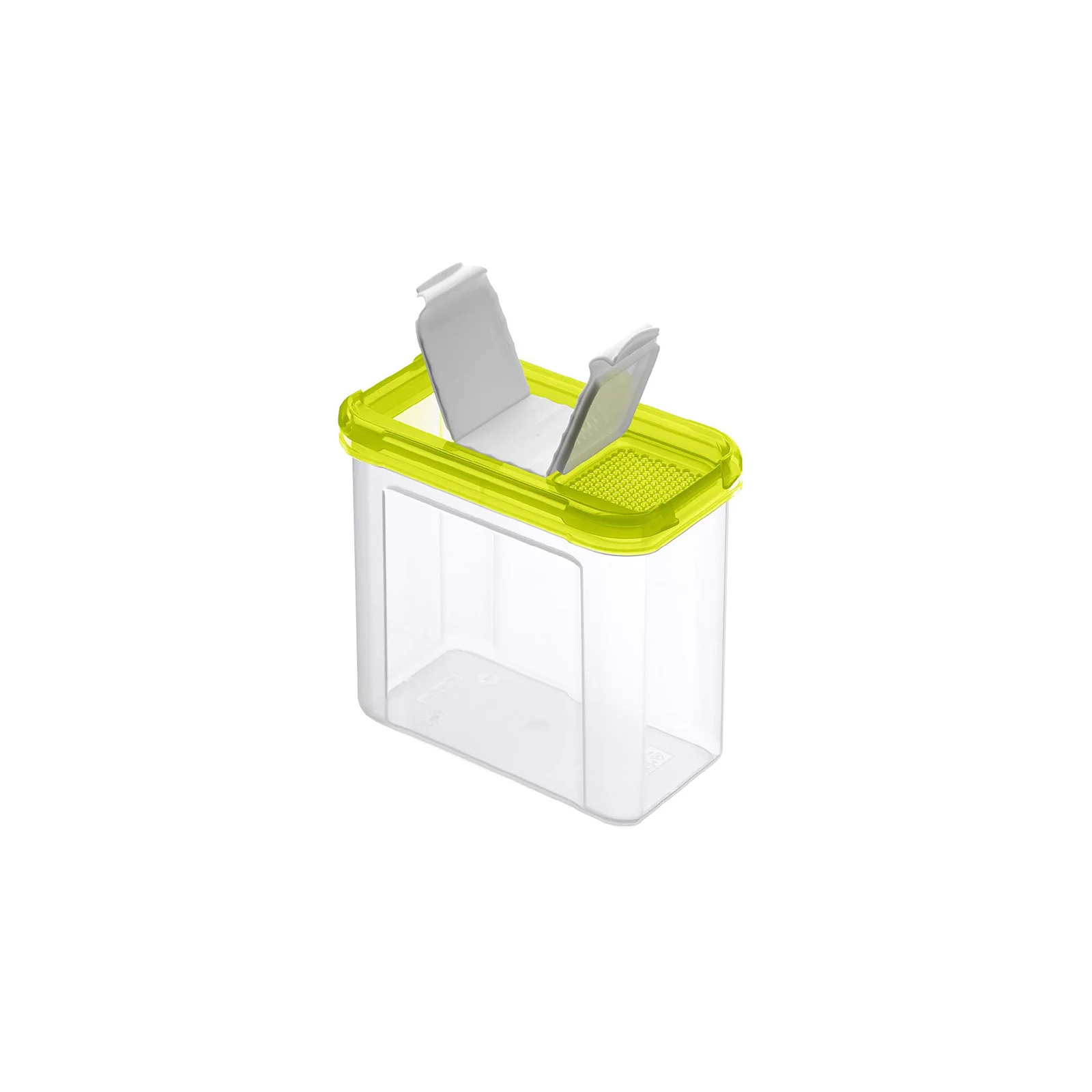 Pojemnik na żywność kuchenny plastikowy Rotho Domino 2 otwory 1000 ml - Image 3