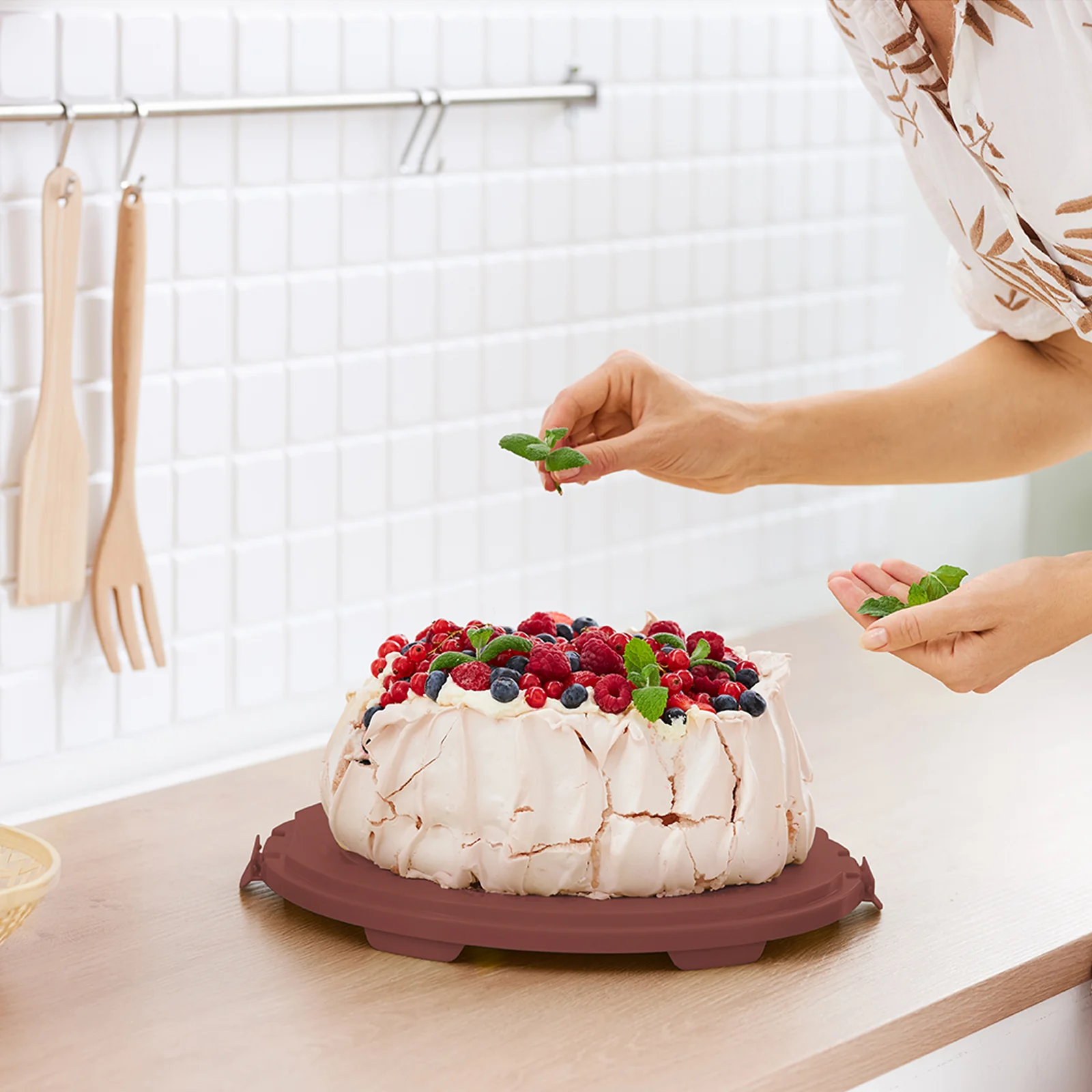 ROTHO Pojemnik na muffinki babeczki ciastka uchwyt do przenoszenia niebiesk - Image 23