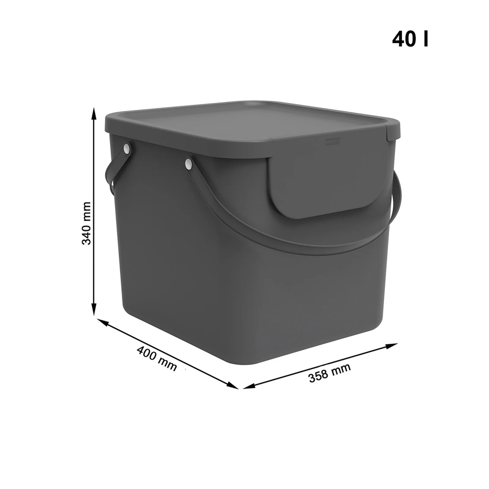 Pojemnik do segregacji śmieci modułowy Albula 40 l - Image 24