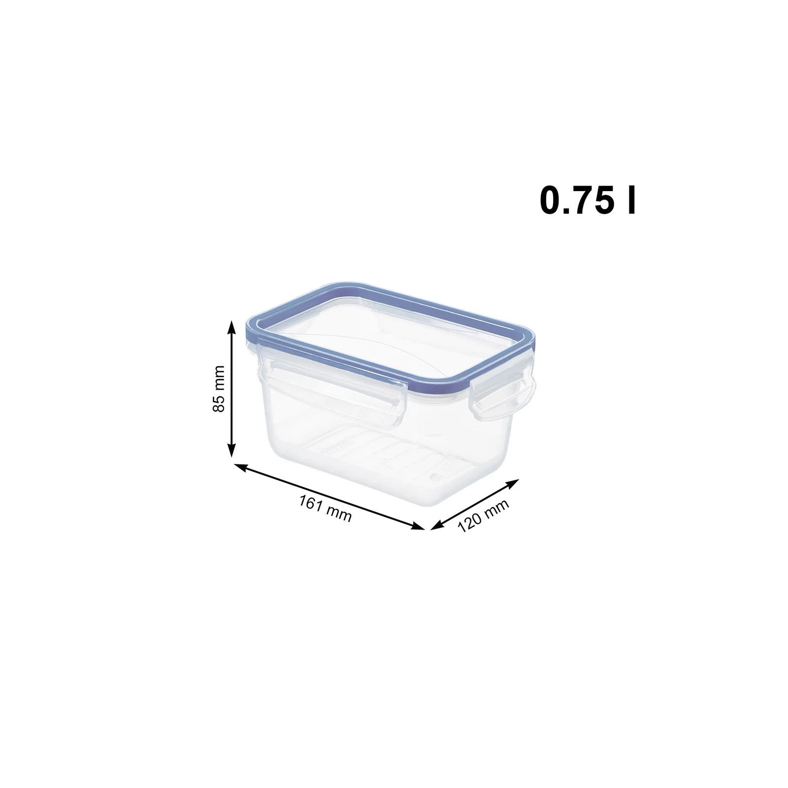 Pojemnik na żywność do lodówki Lunch box CLIC & LOCK 0.75L - Image 8