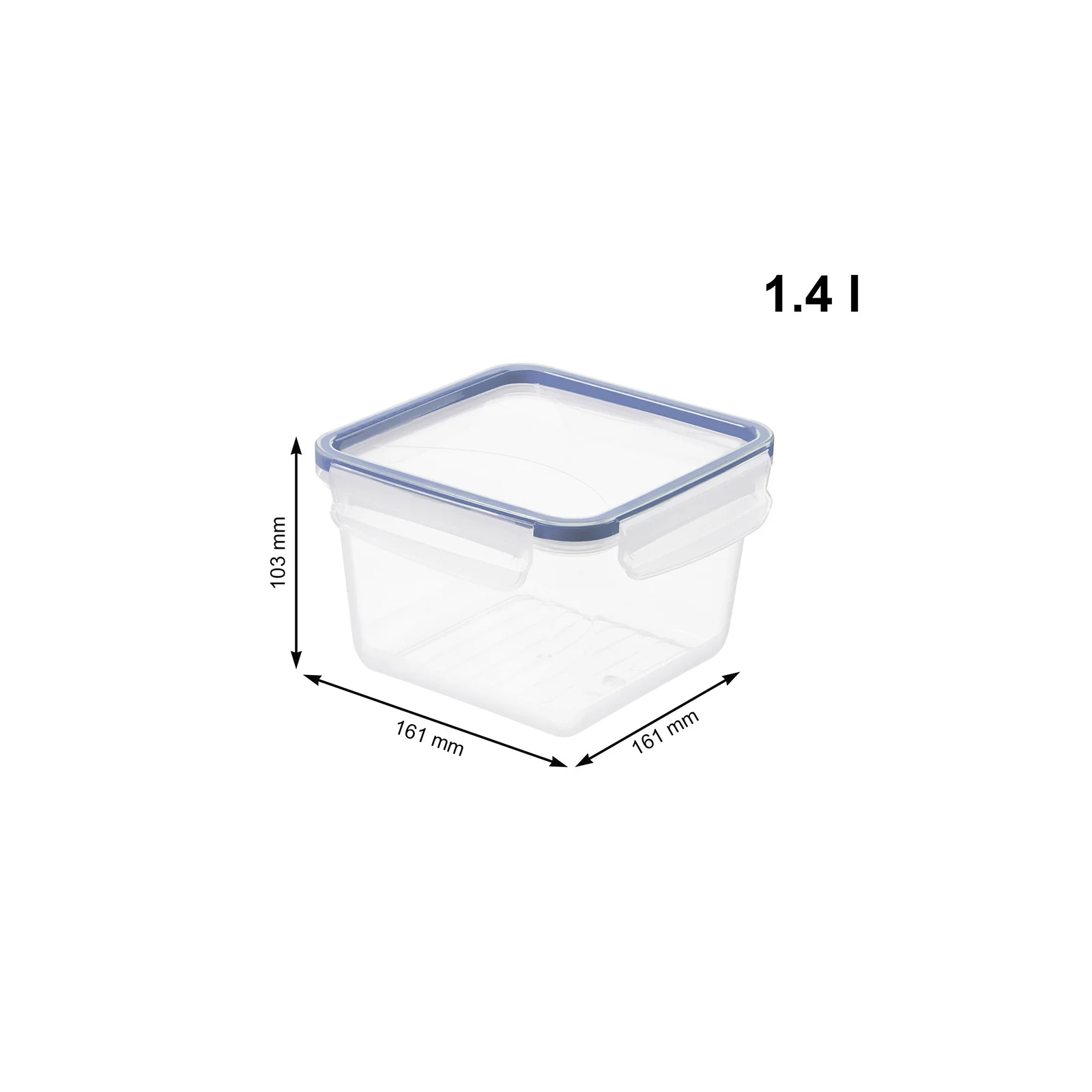 Pojemnik na żywność do lodówki Lunch box CLIC & LOCK 1.4L - Image 8