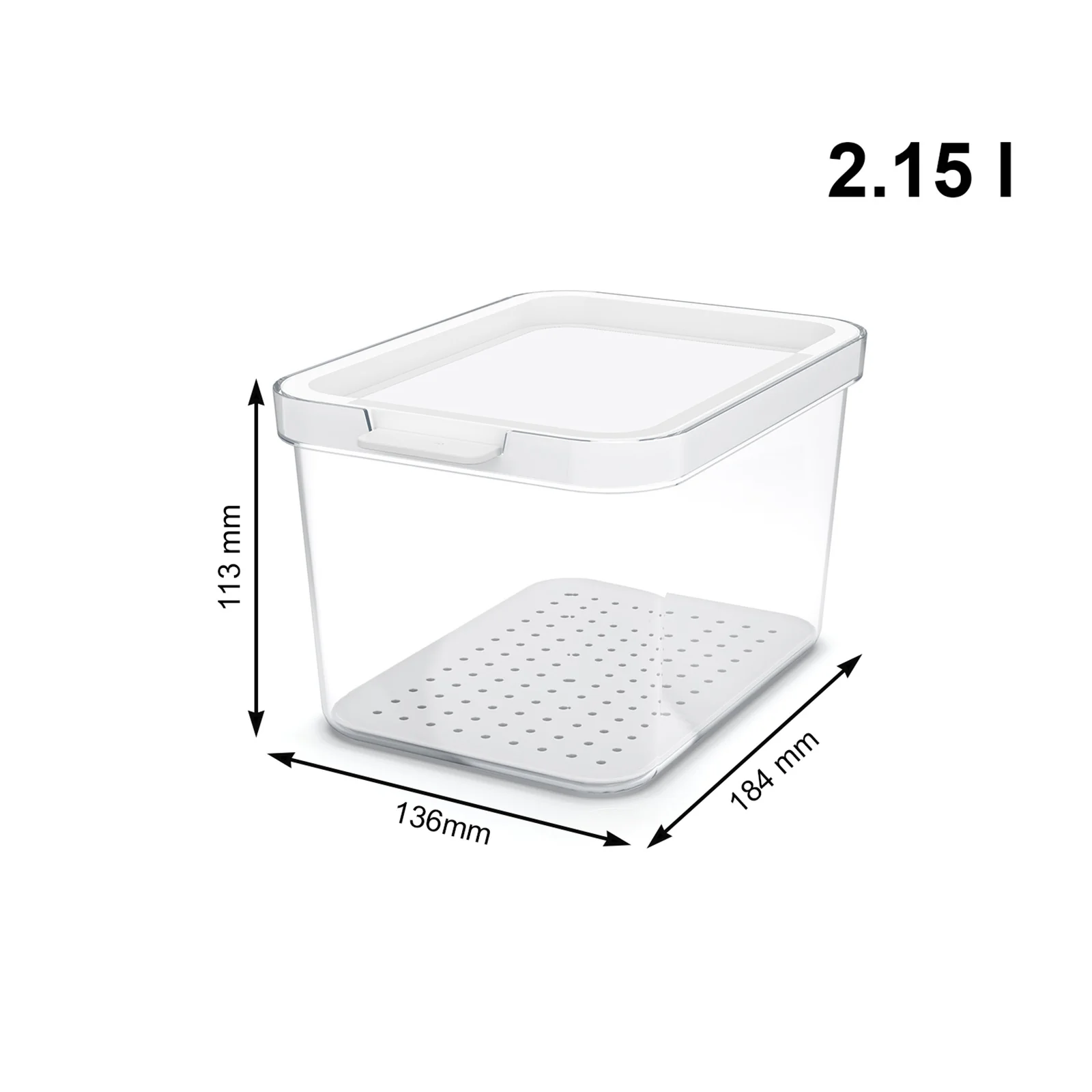 Pojemnik Organizer na żywność do lodówki 2,15 l - Image 3