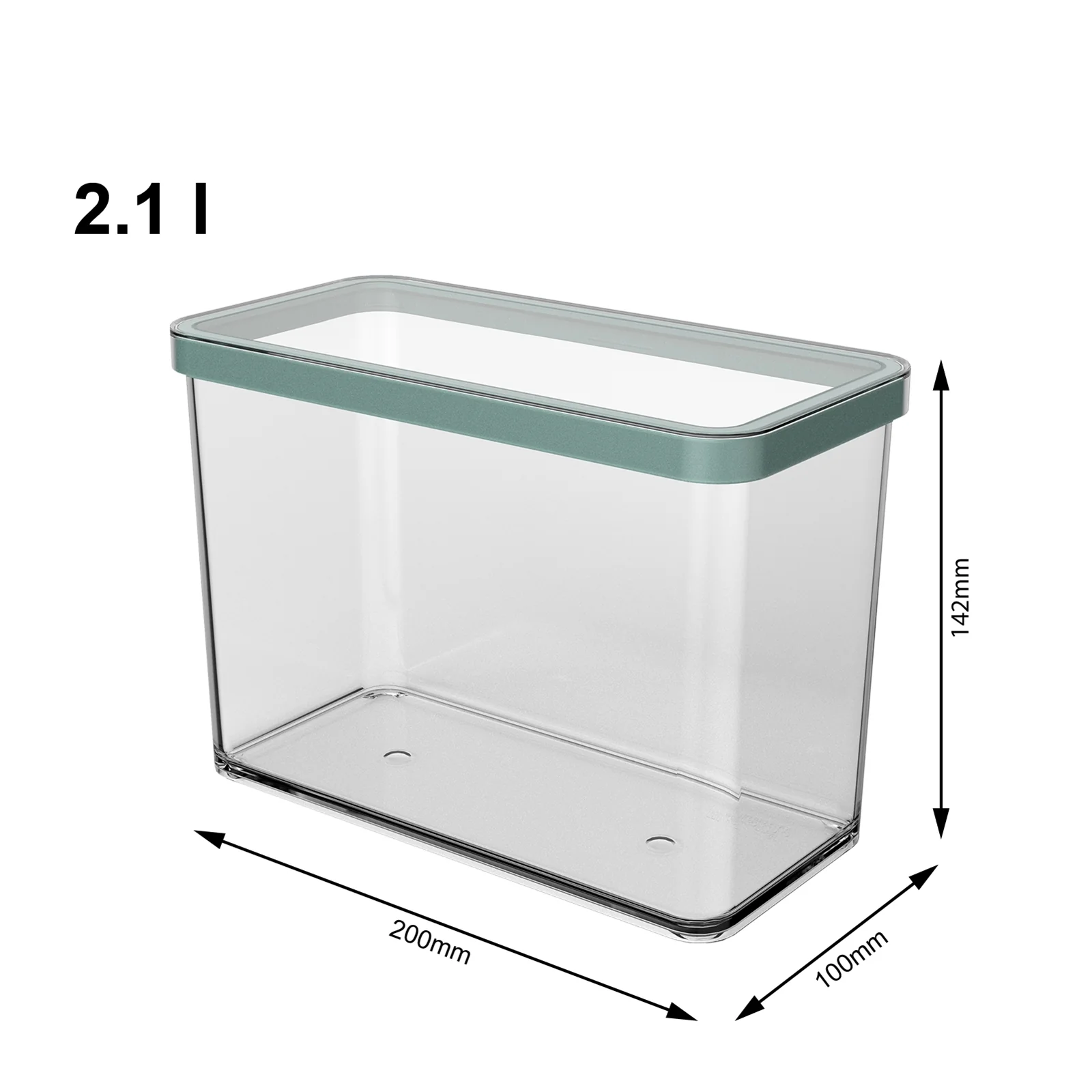 Rotho Loft prostokątne pudełko 2,1l z pokrywką i uszczelką - Image 19