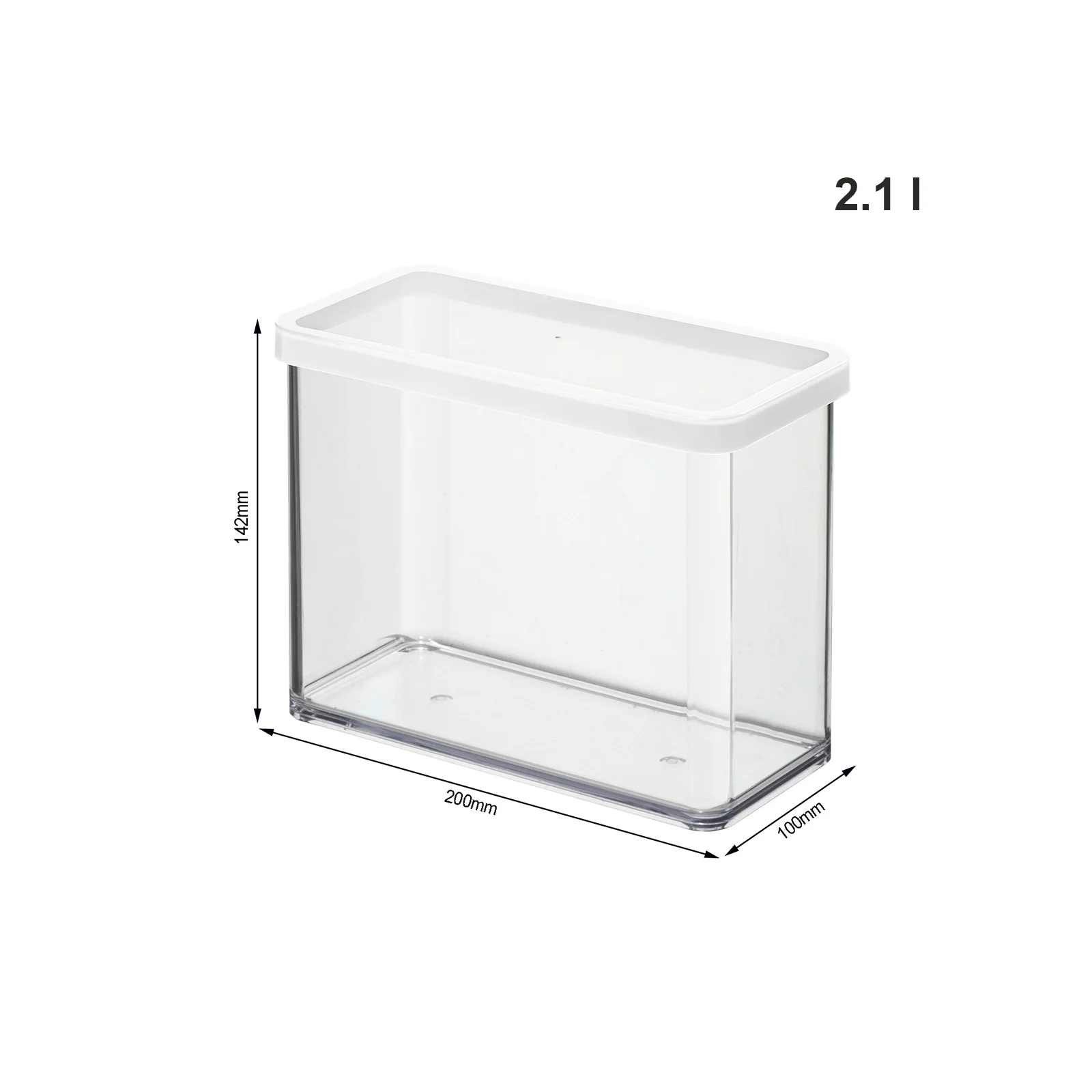 Rotho Loft prostokątne pudełko 2,1l z pokrywką i uszczelką - Image 7