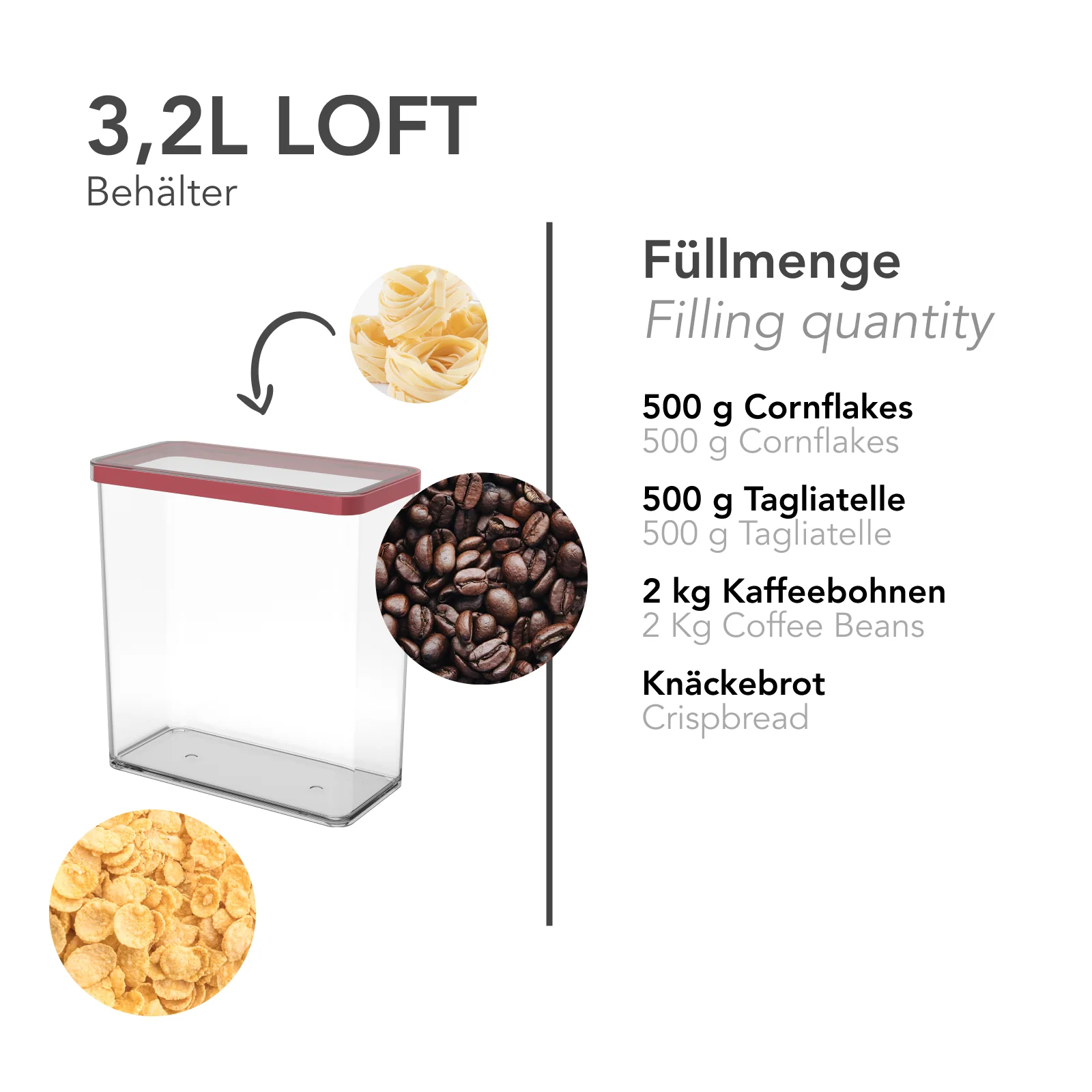 Rotho Loft prostokątny pojemnik 3,2l z pokrywką i uszczelką - Image 17