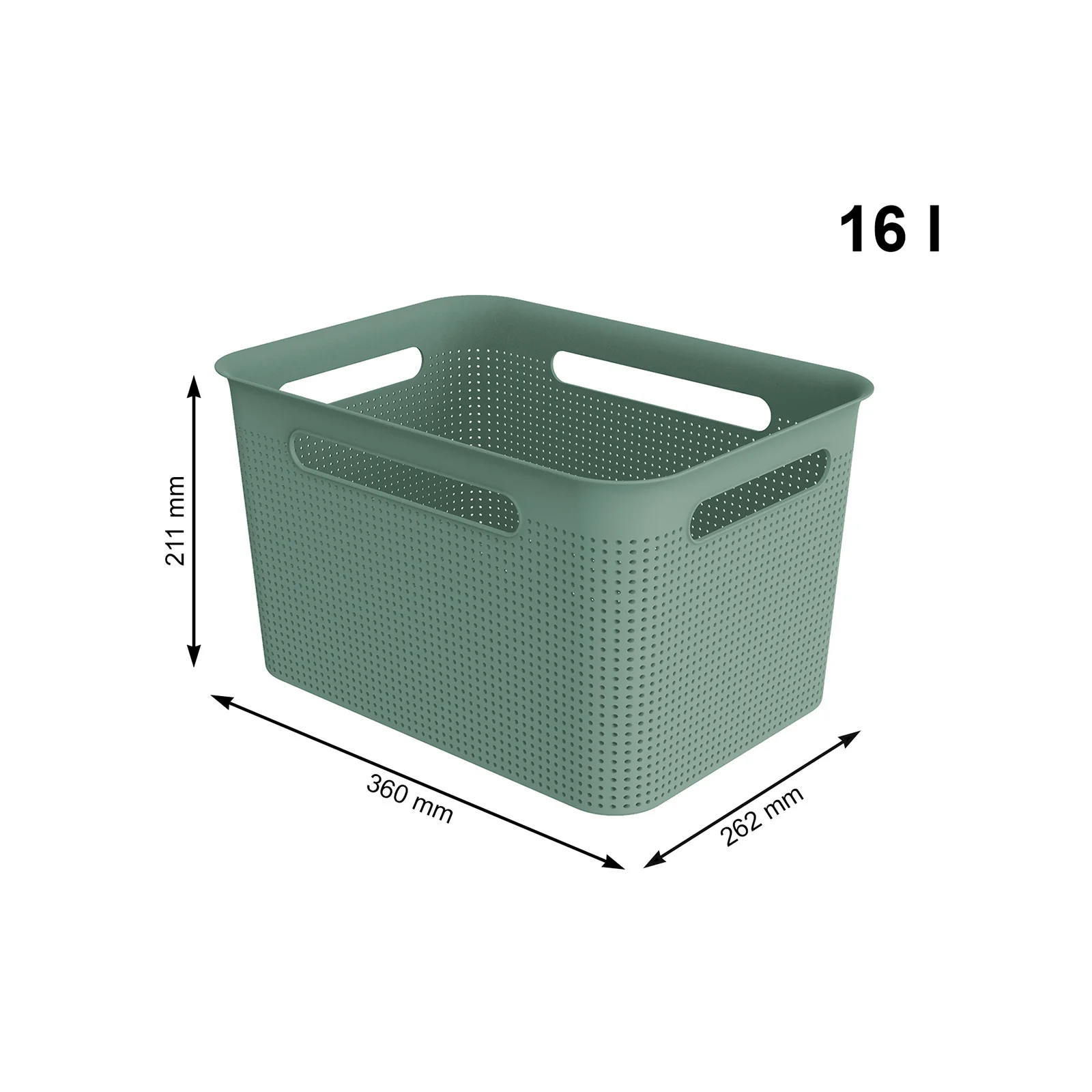 Pojemnik koszyk do przechowywania 16 L Rotho - Image 32