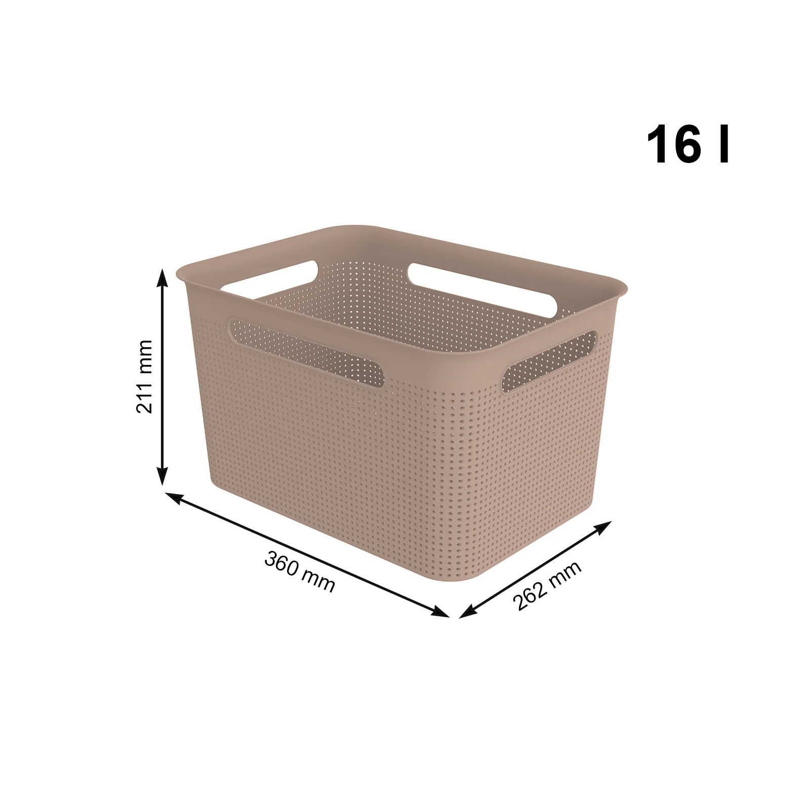Pojemnik koszyk do przechowywania 16 L Rotho - Image 48