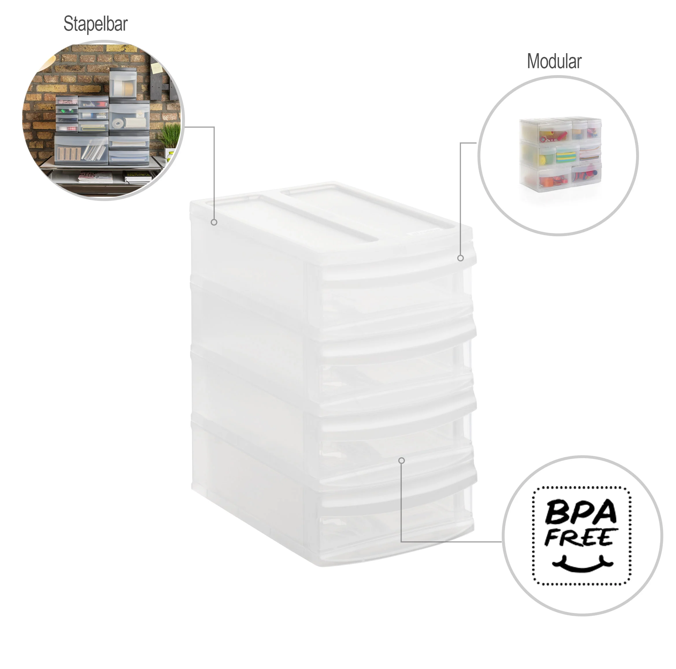Szafka z szufladami Tower XS SYSTEMIX - Image 7