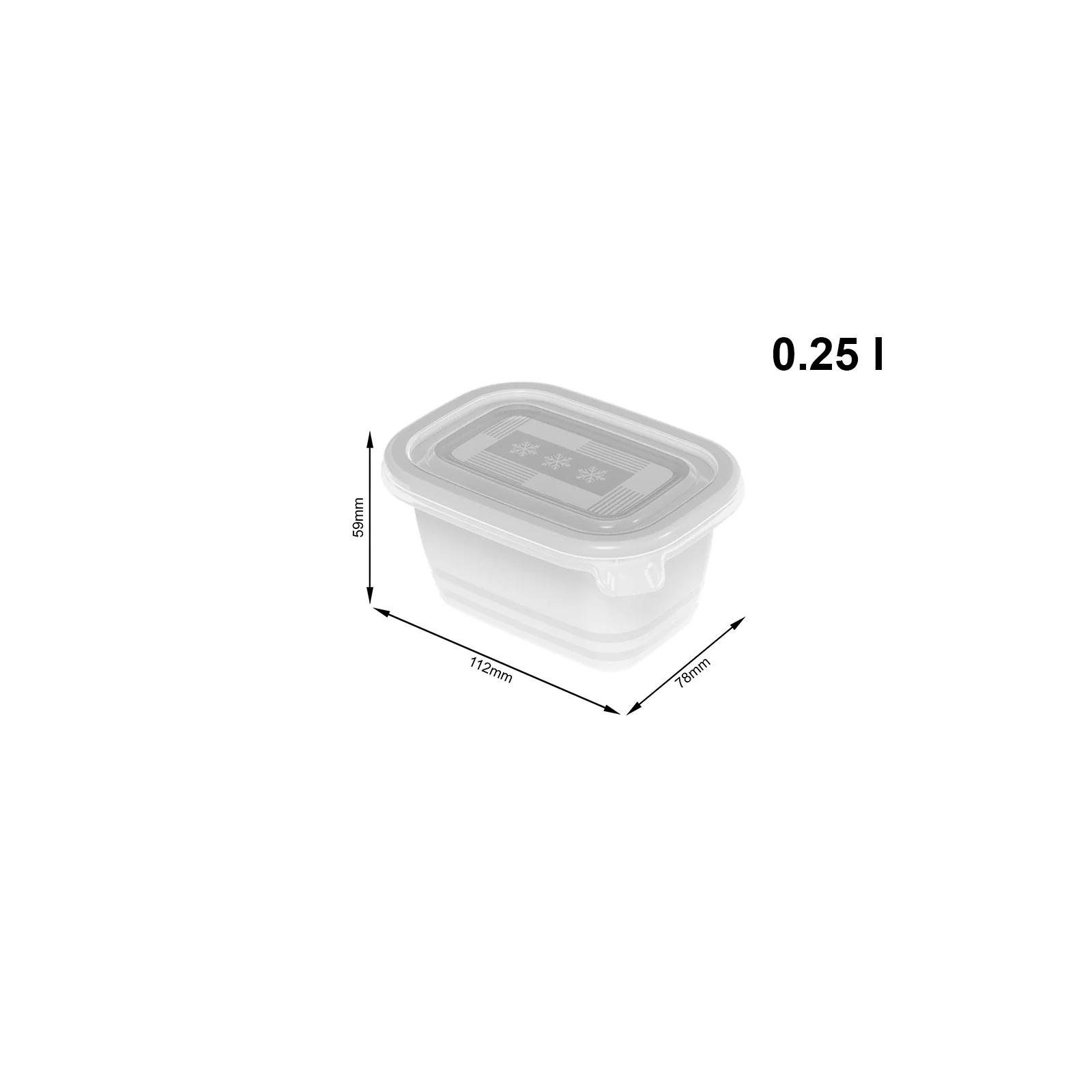 Pojemniki na żywność do zamrażania Rotho 6x 250 ml - Image 4